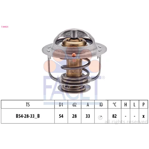 Termostat chladenia FACET 7.8462S