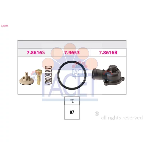 Termostat chladenia FACET 7.8617K