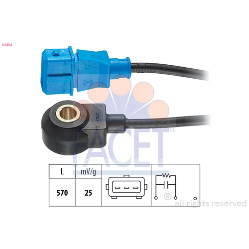 Senzor klepania FACET 9.3054