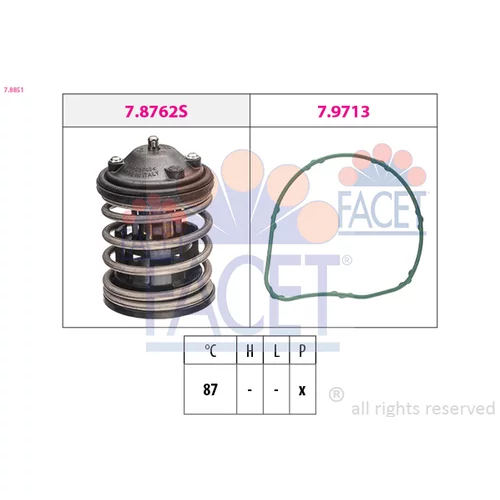 Termostat chladenia FACET 7.8851