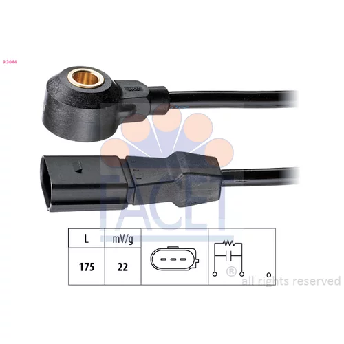 Senzor klepania FACET 9.3044