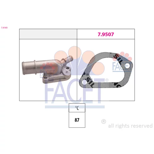 Termostat chladenia FACET 7.8160