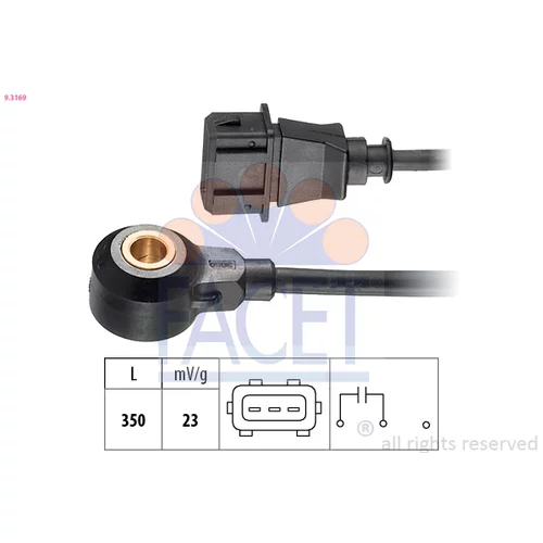 Senzor klepania FACET 9.3169