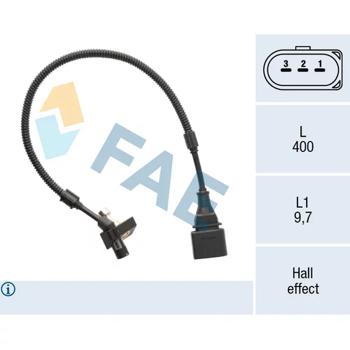 Snímač impulzov kľukového hriadeľa FAE 79497