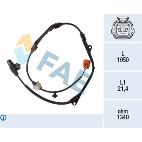 Snímač počtu otáčok kolesa FAE 78114