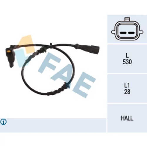 Snímač počtu otáčok kolesa 78219 /FAE/