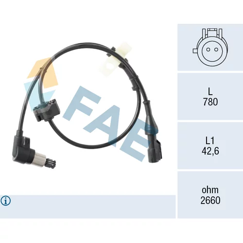 Snímač počtu otáčok kolesa FAE 78631