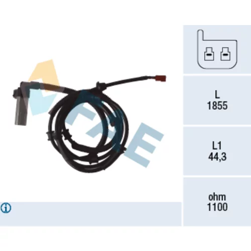 Snímač počtu otáčok kolesa FAE 78069
