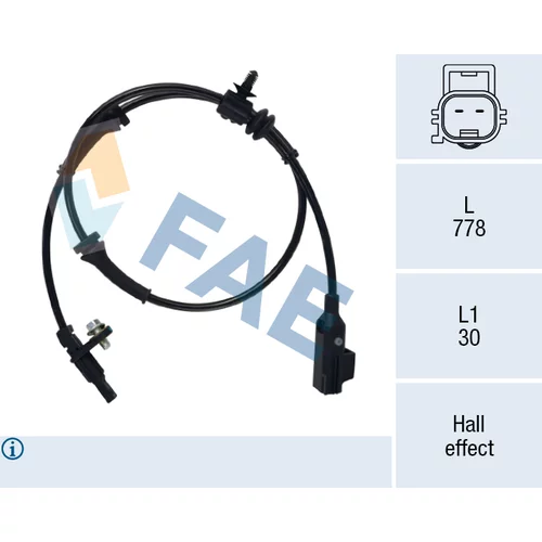 Snímač počtu otáčok kolesa FAE 78323