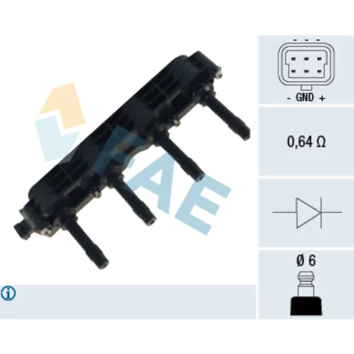 Zapaľovacia cievka FAE 80209
