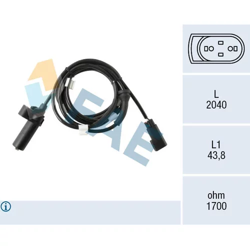 Snímač počtu otáčok kolesa FAE 78583