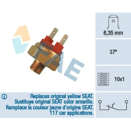 Teplotný spínač štartovacej automatiky FAE 35420