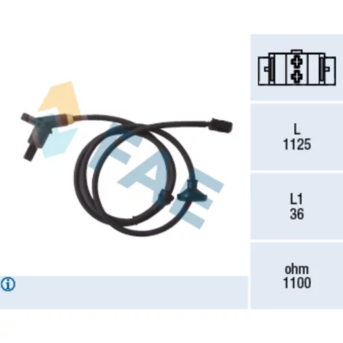 Snímač počtu otáčok kolesa 78001 /FAE/