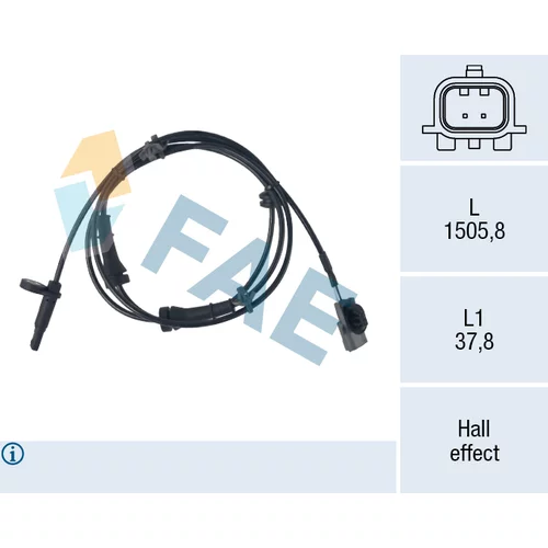 Snímač počtu otáčok kolesa FAE 78784