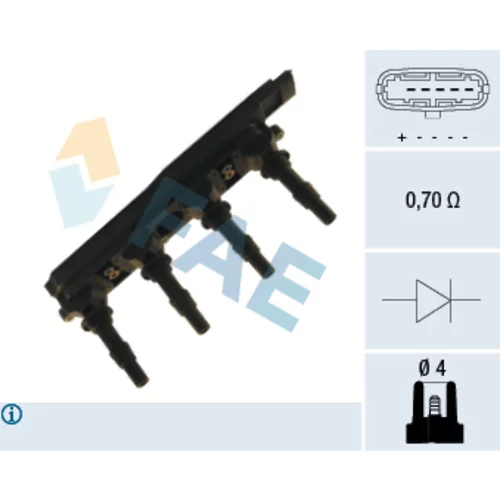 Zapaľovacia cievka FAE 80224