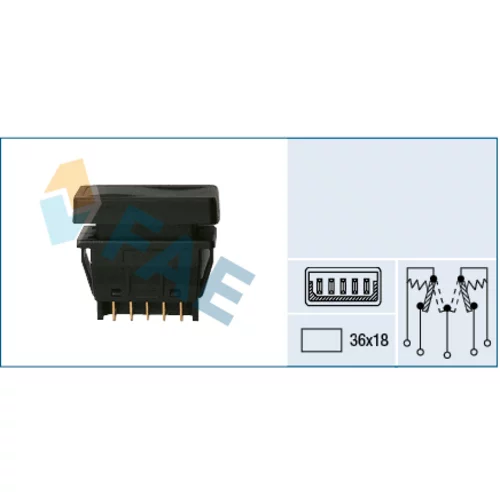 Spínač elektrického otvárania okien FAE 62660