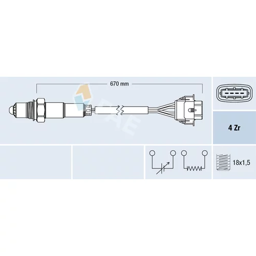 Lambda sonda FAE 77304