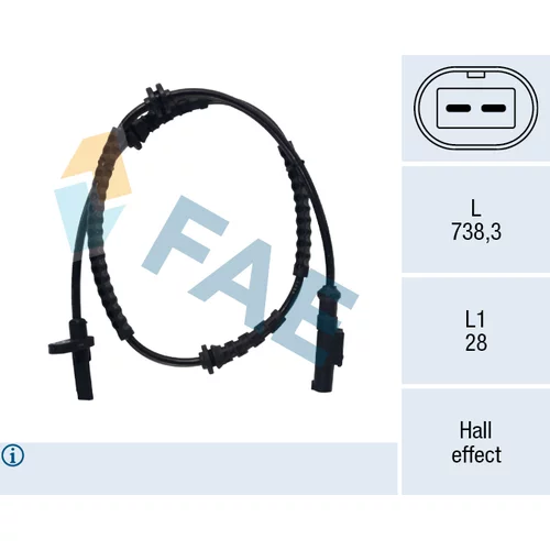 Snímač počtu otáčok kolesa FAE 78773