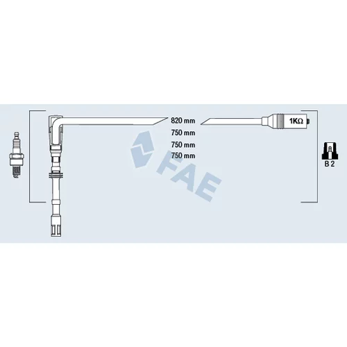 Sada zapaľovacích káblov FAE 85065