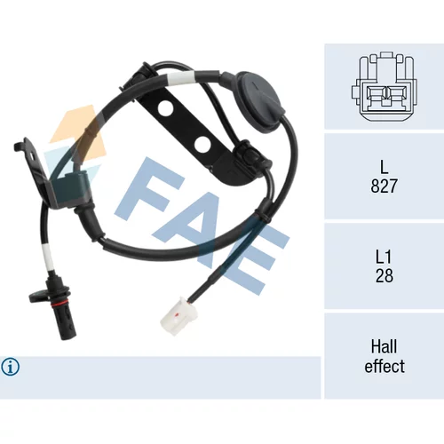 Snímač počtu otáčok kolesa FAE 78755