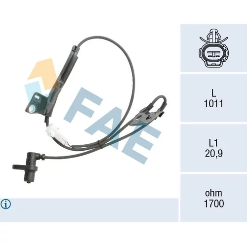 Snímač počtu otáčok kolesa FAE 78561