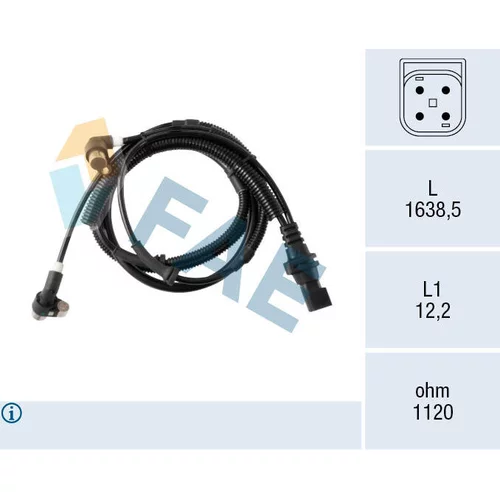 Snímač počtu otáčok kolesa FAE 78606
