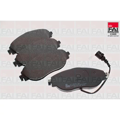 Sada brzdových platničiek kotúčovej brzdy FAI AutoParts BP236