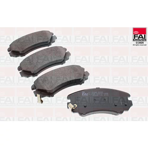 Sada brzdových platničiek kotúčovej brzdy FAI AutoParts BP389
