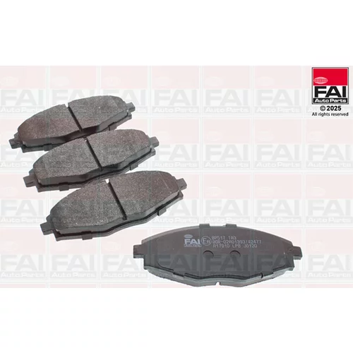 Sada brzdových platničiek kotúčovej brzdy FAI AutoParts BP517