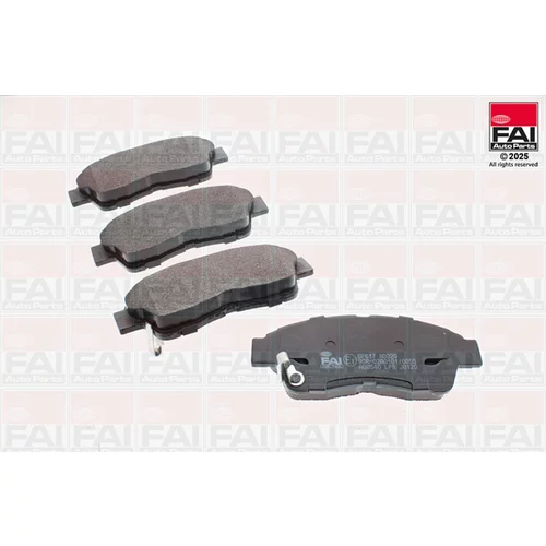 Sada brzdových platničiek kotúčovej brzdy FAI AutoParts BP617