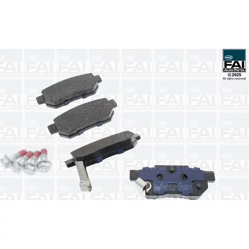 Sada brzdových platničiek kotúčovej brzdy FAI AutoParts FPBP107