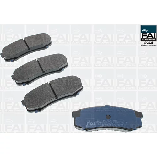 Sada brzdových platničiek kotúčovej brzdy FAI AutoParts FPBP135