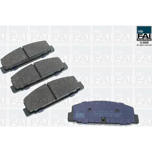 Sada brzdových platničiek kotúčovej brzdy FAI AutoParts FPBP183