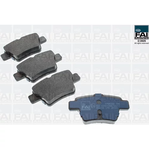 Sada brzdových platničiek kotúčovej brzdy FAI AutoParts FPBP290