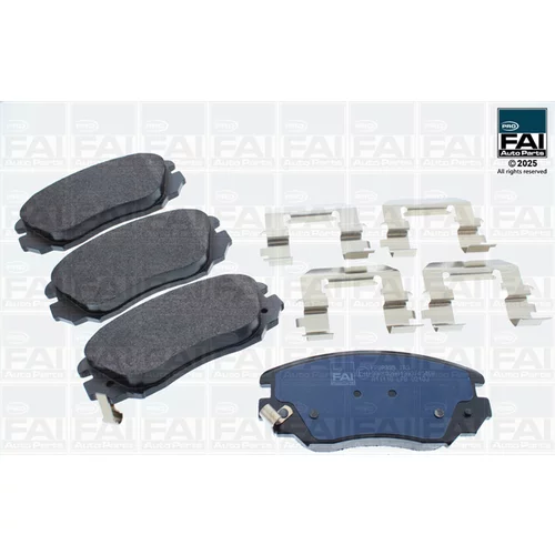 Sada brzdových platničiek kotúčovej brzdy FAI AutoParts FPBP335