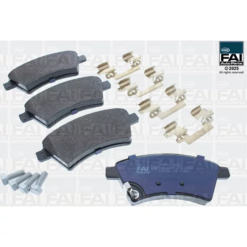 Sada brzdových platničiek kotúčovej brzdy FAI AutoParts FPBP419