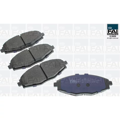 Sada brzdových platničiek kotúčovej brzdy FAI AutoParts FPBP517
