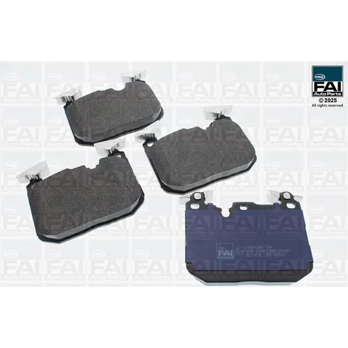 Sada brzdových platničiek kotúčovej brzdy FAI AutoParts FPBP588