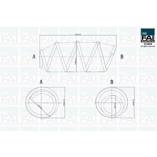 Pružina podvozku FAI AutoParts FPCS162