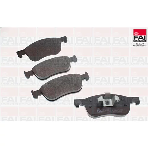 Sada brzdových platničiek kotúčovej brzdy FAI AutoParts BP214