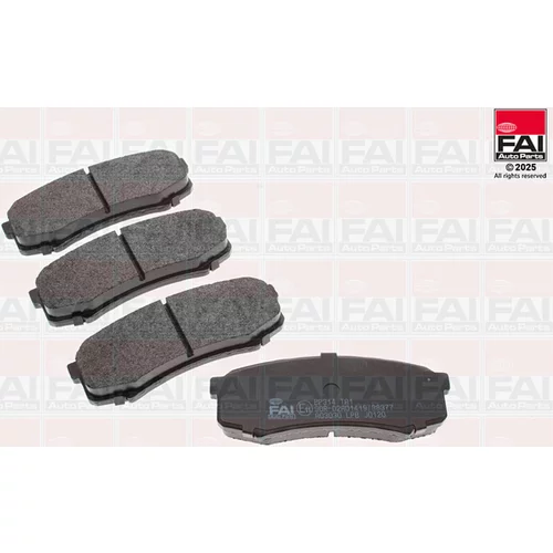 Sada brzdových platničiek kotúčovej brzdy FAI AutoParts BP314