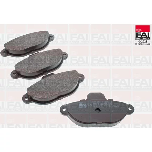 Sada brzdových platničiek kotúčovej brzdy FAI AutoParts BP393