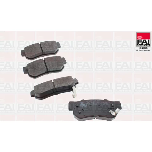 Sada brzdových platničiek kotúčovej brzdy FAI AutoParts BP467