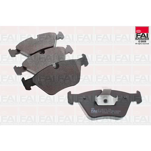 Sada brzdových platničiek kotúčovej brzdy FAI AutoParts BP473