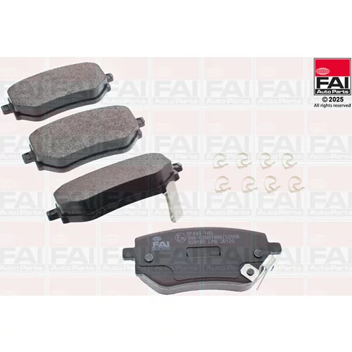 Sada brzdových platničiek kotúčovej brzdy FAI AutoParts BP493