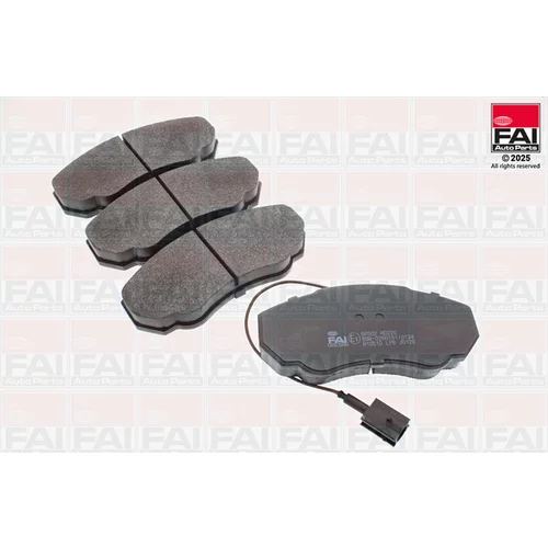 Sada brzdových platničiek kotúčovej brzdy FAI AutoParts BP502