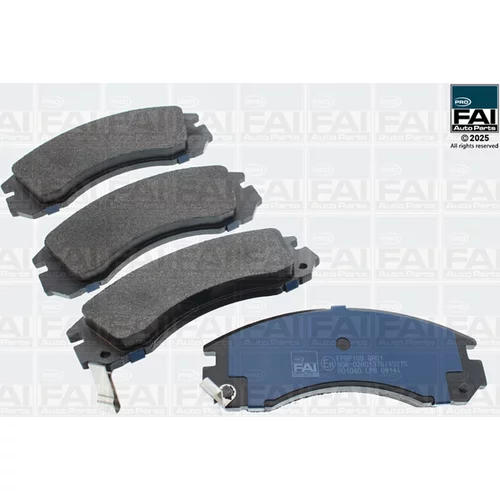 Sada brzdových platničiek kotúčovej brzdy FAI AutoParts FPBP109