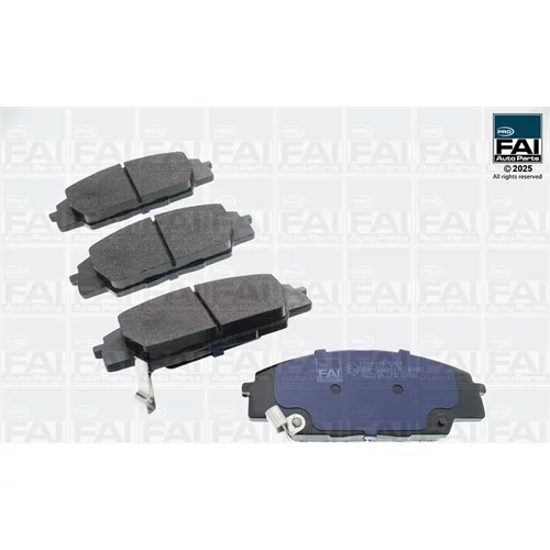 Sada brzdových platničiek kotúčovej brzdy FAI AutoParts FPBP124