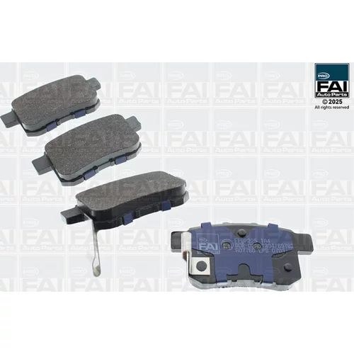 Sada brzdových platničiek kotúčovej brzdy FAI AutoParts FPBP225