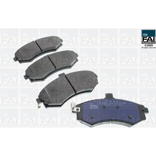 Sada brzdových platničiek kotúčovej brzdy FAI AutoParts FPBP258